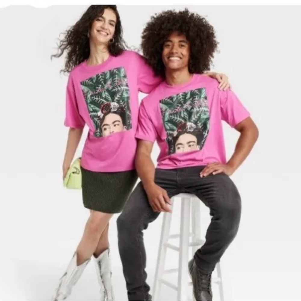 Frida Kahlo Short Sleeve Graphic T-Shirt, Adult Small